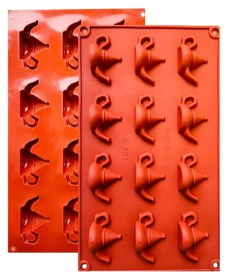 Silikon-Backform, 12 Mulden, 29x17 cm, antihaftbeschichtet