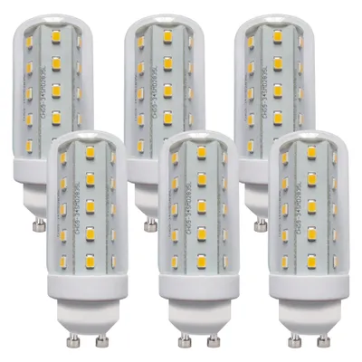 Produktbild von 6 x LED Leuchtmittel T30 Röhre 4W GU10 Corn 3000K warmweiß 360°