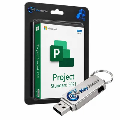 Produktbild von Microsoft Project 2021 Standard - Inkl. Installations-USB-Stick und Lizenz