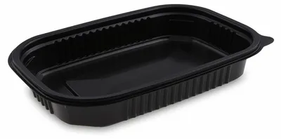 Produktbild von 50x Mikrowellenschale schwarz 'M' 750 ml - 22x15x 3,5 cm
