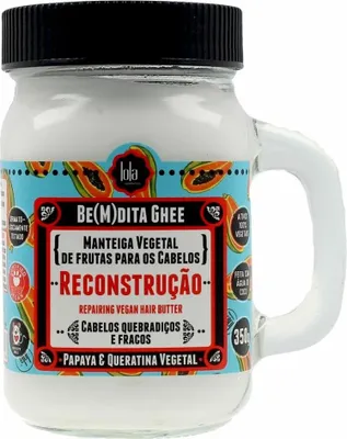 Productafbeelding van Be(M)dita Herstellende haarmasker met papaya en keratine, 350g