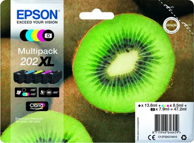 Immagine prodotto di Cartuccia d'inchiostro Epson 202XL giallo confezione da 5