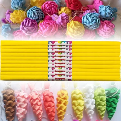 Produktbild von Happy Color Krepppapier 10 Rollen Zitronengelb 50x200cm