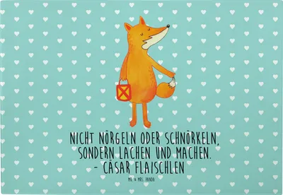 Produktbild von Mr. & Mrs. Panda Schneidebrett Fuchs Laterne - Türkis Pastell - Geschenk, Glas Schneideplatte, Optimistisch, Positiv, Frühstücksbrett, Laternenumzug, Servierplatte
