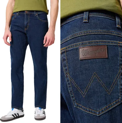 Produktbild von WRANGLER, Herren Jeanshosen, Slim fit, TEXAS SLIM, W35 L30, Blau, Jeans, baggyjeans, buggy