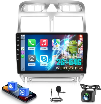 Image de Autoradio Android - Système multimédia - Autoradio - Système de navigation - Système d'infodivertissement - Écran tactile IPS de 9 pouces