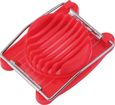 Produktbild von Eierschneider, Edelstahl-Drahtschneider für Eier,Rot