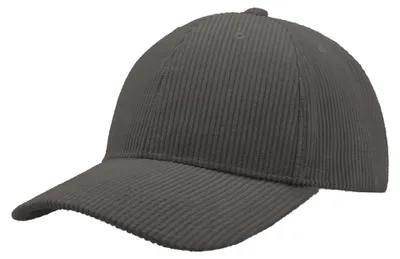 Produktbild von Atlantis Headwear - "Cordy" Baseball-Mütze recyceltes Material LT2085 (Einheitsgröße) (Grau)
