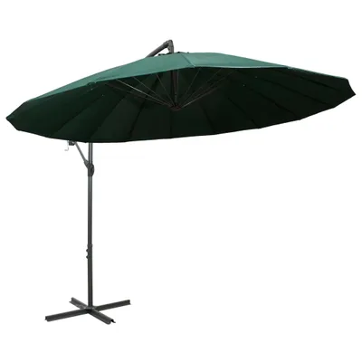 Produktbild von vidaXL Ampelschirm Grün 3 m Aluminium-Mast