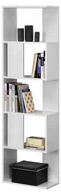Produktbild von Bücherregal Aneby 159x45x24cm Standregal mit 5 Ablageflächen in Weiß