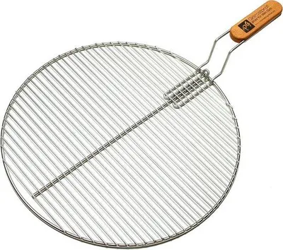 Produktbild von Rundes Grillrost aus Edelstahl für Kugelgrill 57 cm mit Griff