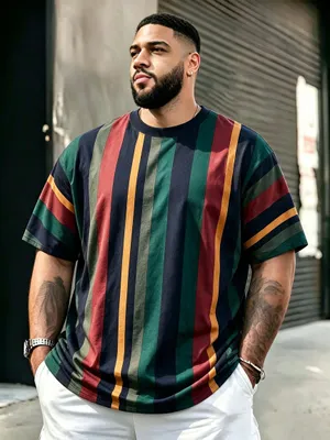 Produktbild von Herren T-Shirt Übergröße, atmungsaktives Kurzarm Funktionsshirt mit Rundhalsausschnitt, Freizeit Shirt für Outdoor und Urlaub 3XL