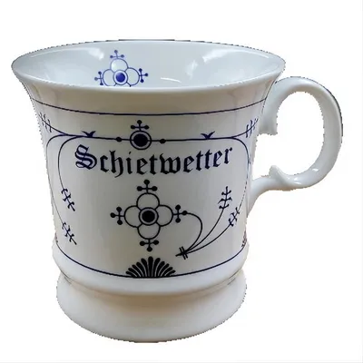 Produktbild von Schietwetter Kaffeepott Indisch Blau Kaffeetasse Teetasse Tasse Becher