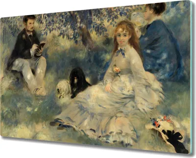 Produktbild von Coloray Herdabdeckplatte 80x52 cm Schneidebrett Kochplattenabdeckung Küchenbrett Hackbrett - Picknick im Park
