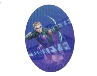 Produktbild von Marvel © Avengers Hawkeye Comic - Aufnäher, Bügelbild, Aufbügler, Applikationen, Patches, Flicken, Zum Aufbügeln, Größe: 11 x 8 cm