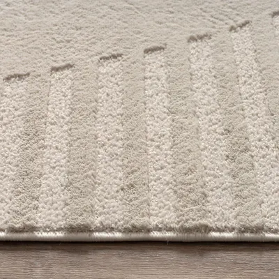 Produktbild von TT Home Wohnzimmer Teppich Schlafzimmer Kurzflor Soft Modern Boho Skandi Design 3D Unifarben Abstraktes Geometrisches Design Größe 200x290 cm