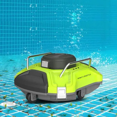 Productafbeelding van Zwembad robotstofzuiger - Draadloos - 5000 mAh - 3.5 kg - Zelfparkerend - Groen