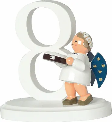 Produktbild von Zahl "8" mit Engel (7cm) von KWO