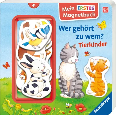 Zdjęcie produktu dla Mein erstes Magnetbuch - Wer gehört zu wem? Tierkinder