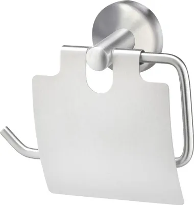 Produktbild von TrendLine Toilettenpapierhalter Edelstahl gebürstet Simple Round mit Deckel