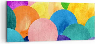 Produktbild von Bild auf Leinwand - Leinwandbild - Abstraktion modern - 120x50cm - Wand Bild - Wanddeko - Leinwanddruck - Bilder - Kunstdruck - Wanddekoration - Leinwand bilder - Wandkunst - AB120x50-3794