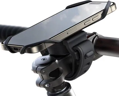 Zdjęcie produktu dla Silikonowy uchwyt na telefon do motocykla z funkcją obrotu o 360 stopni, przeznaczony do rowerów szosowych i hulajnóg elektrycznych, pasujący do smartfonów iPhone o przekątnej ekranu 4–7,2 cala
