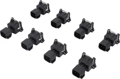 Zdjęcie produktu dla 8-częściowy adapter złącza wtryskiwacza paliwa 12077939 Stabilny adapter wtryskiwacza paliwa do wiązki przewodów EV1 do EV6