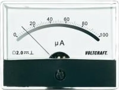 Immagine prodotto di Voltcraft AM-86X65/100µA Einbau-Messgerät AM-86X65/100µA/DC 100 µA Drehspule (AM-86X65/100&micro,A)