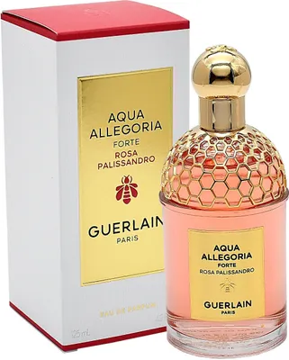 Zdjęcie produktu dla Guerlain Aqua Allegoria Rosa Palissandro Forte, Kobiety, 125 ml, Butelka wielokrotnego użytku, Spray, • ALCOHOL • PARFUM (FRAGRANCE) • AQUA (WATER) • LINALOOL • GERANIOL • LIMONENE •..., 1 szt.