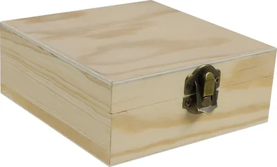 Produktbild von 1 Holz Rohling zum Verzieren, verschönern, Decoupage, verschiedene , Größe:Schachtel 12x12x5cm