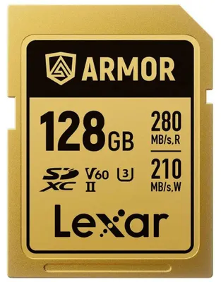 Image de LEXAR Carte SDXC Pro Gold Series ARMOR UHS-II 128Go IP68 R280/W210