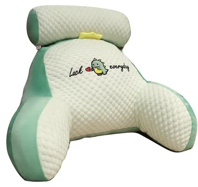 Produktbild von Lesekissen 60x40cm, Kristallvelours, Ergonomisch Geformt, Für Sofa Bett Nachttisch