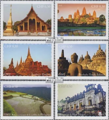 Produktbild von Briefmarken UNO - Genf 2015 Mi 914-919 (kompl.Ausg.) postfrisch UNESCO Welterbe Südostasien