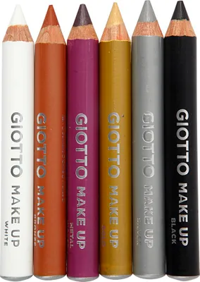 Produktbild von Giotto Schminkstifte, L: 9 cm, Extrafarben, 6 Stück, 1 Box