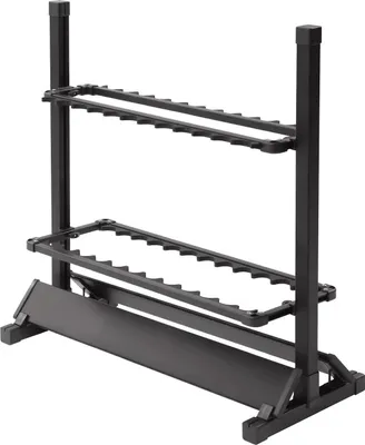 Produktbild von Angelrutenständer - Rutenhalter - Für 24 Ruten - Metallrahmen - Kunststoffhalter - Schwarz