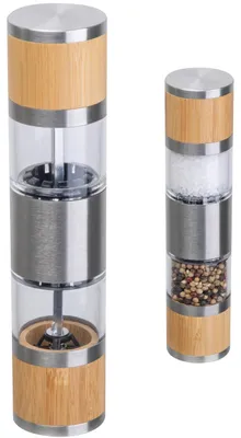 Produktbild von Salz- und Pfeffermühle / aus Edelstahl und Bambus