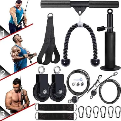 Produktbild von Famanu Kabelzug System DIY Fitnessgerät - Bizeps, Trizeps, Schultern und Rücken