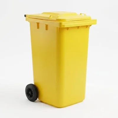 Produktbild von 240 Liter Gelbe Mülltonne – Robuster Abfallbehälter für Mülltrennung – Wetterfest & Langlebig – Ideal für Recycling im Außenbereich