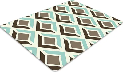 Produktbild von Stuhlunterlage Bürostuhlunterlage 120 cm x 90 cm Bodenmatte Bürostuhlunterlage - Retro-Muster