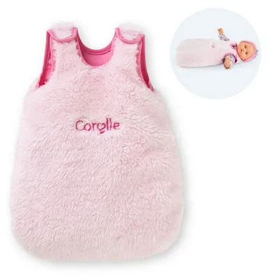 Image de Corolle turbulette peluche rose, accessoire, pour poupon 30cm