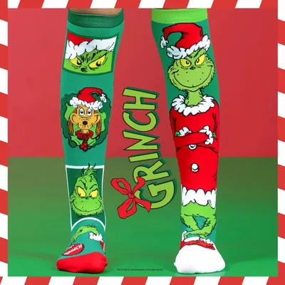 Produktbild von Kniestrümpfe MADMIA - Fröhliches Grinchmass 6–99 Jahre