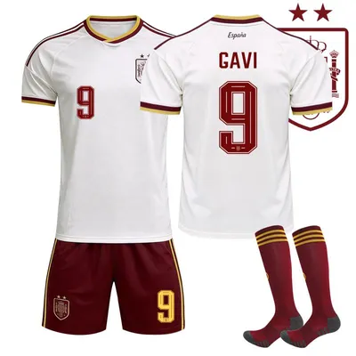 Obrázok produktu pre #9 GAVI Drepové tričká Španielska na Majstrovstvá sveta 2026 pre dospelých a deti. VEĽKOSŤ: 18