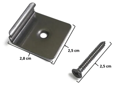 Produktbild von Belladoor Schwarz Start und Endklammern aus Edelstahl für WPC Terrassendielen, Montagezubehör mit Co Extrusion, Passgenau, Keine sichtbaren Schrauben, Leichte Montage