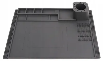 Productafbeelding van ProSilica Siliconen Mat – Antistatisch ESD Mat | 40x30 cm, 500°C, 120 Kamers | voor Telefoon, PCB, Laptop Reparatie