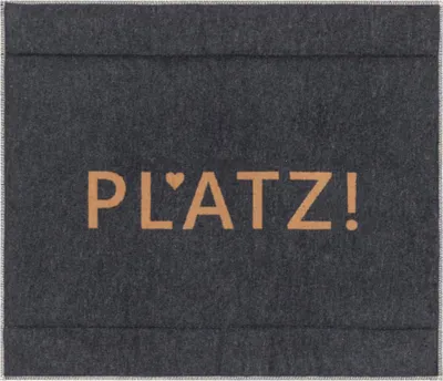 Image de Tapis pour chien doublé Platz ! Couleur Anthracite 70x80cm de David Fussenegger