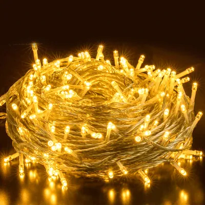 Image de Guirlande lumineuse LED Jayseuw 30M 300LEDs IP44 avec 8 modes pour l'intérieur Noël Fête Jardin Utilisation Effet d'étoile scintillante Décoration Blanc chaud