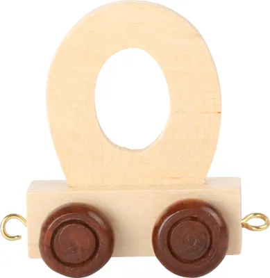 Produktbild von Small Foot Design 7474 Buchstabenzug aus Holz, Buchstabenwaggon O, natur (1 Stück)