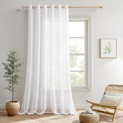 Obrázok produktu pre Jednoduchá biela záclona – elegantná a štýlová – 1 ks – 200 x 245 cm