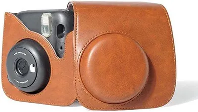 Produktbild von Kamera-Hülle aus grünem Kunstleder mit Kamerabeschützer für Mini 11, Mini 9 und Mini 8