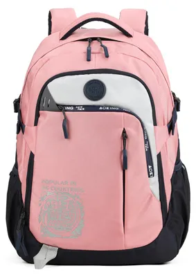 Productafbeelding van Aoking Uni Rugzak, zwart, met ritsvakken en textielhandgrepen, 31x20x49 cm